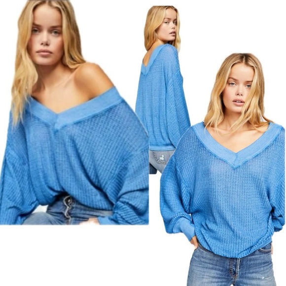 FREE PEOPLE We The Free Southside Thermal Top Size M - Picture 2 of 10